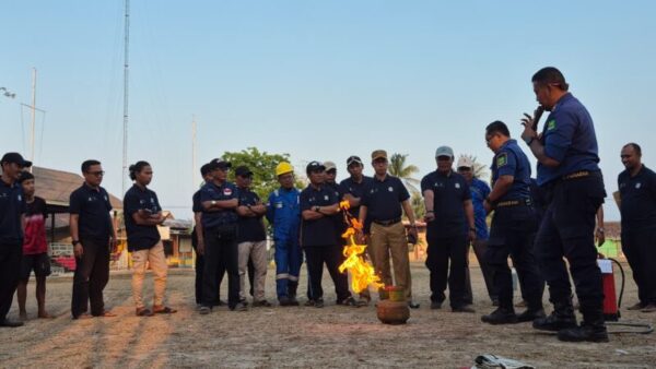 Warga Pulau Pagerungan Besar Diperkuat Hadapi Kebakaran, Gugus Tanggap Bencana Kembali Dilatih