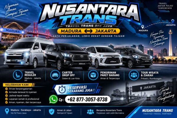 Nusantara Transindo Perluas Layanan Travel dan Logistik, Jangkau Madura hingga Luar Jawa