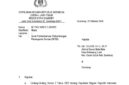 Surat pemberitahuan untuk Kuasa Hukum