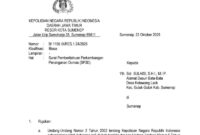 Surat pemberitahuan untuk Kuasa Hukum