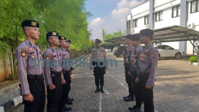 Jamin Keamanan Kantor KPU Provinsi Banten, Dit Samapta Polda Banten Tingkatkan Pelayanan