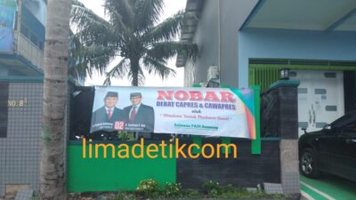 Ratusan Relawan PADI Sumenep Gelar Nobar Debat Capres-Cawapres