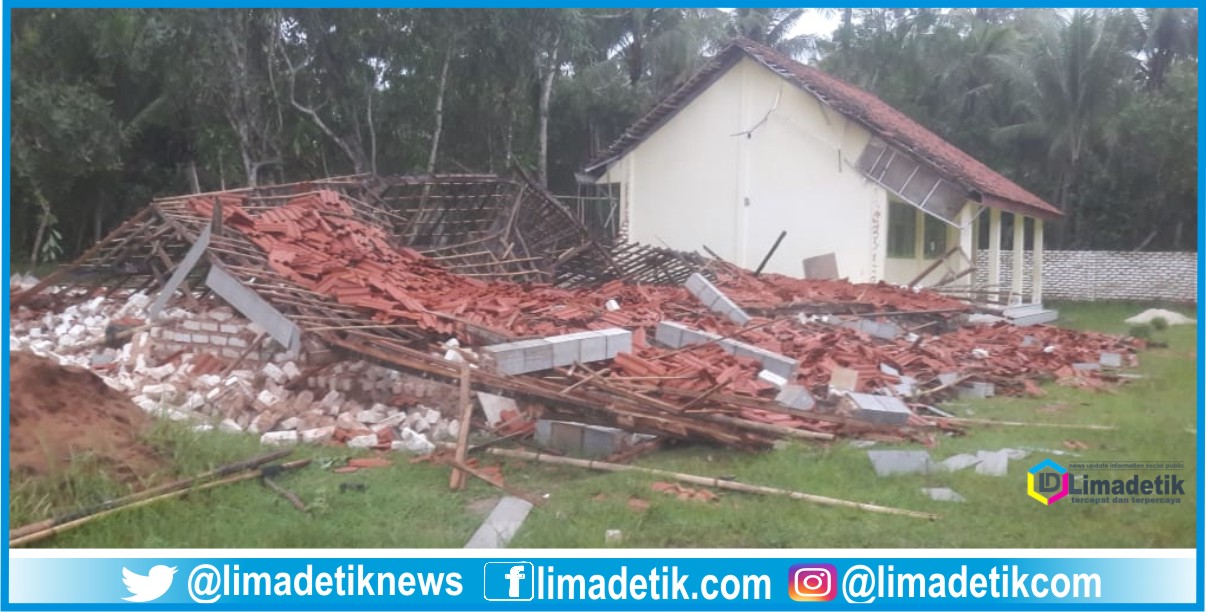 Angin Kencang Kembali Sapu Bangunan Sekolah di Sumenep