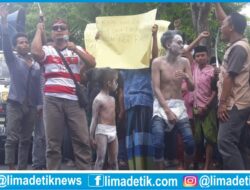 Warga Demo Kejari dan PN Sumenep