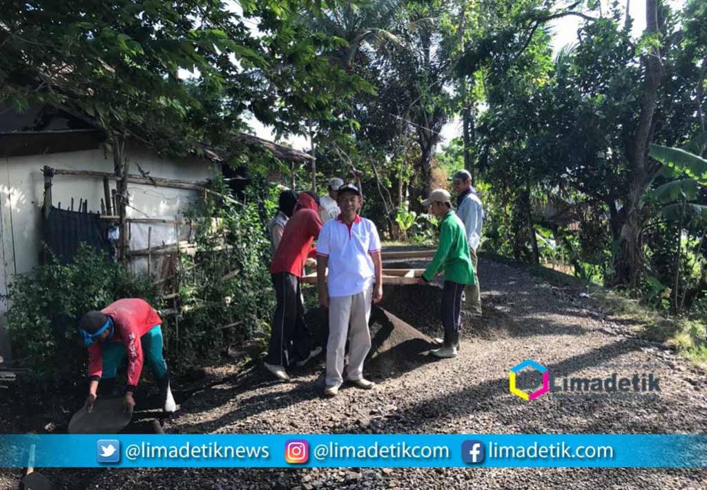 H. Slamet Gusti Purwanto Terus Genjot Pembangunan Infrastruktur Jalan Lingkungan