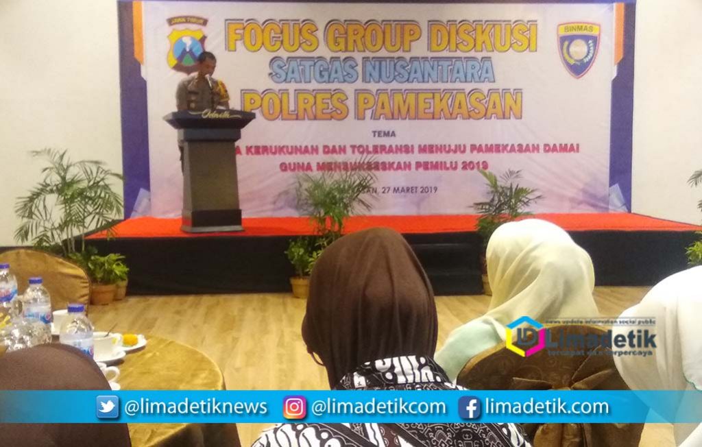 Jelang Pemilu, Polres Pamekasan dan Satgas Nusantara Gelar FGD