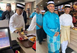 Setelah Melakukan Salat Jumat, Warga Kaget Lihat Raja Malaysia Ikut Antre di Outlet KFC