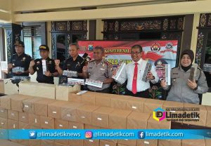 7.800 Bungkus Rokok Tanpa Pita Cukai di Sumenep Disita Polisi