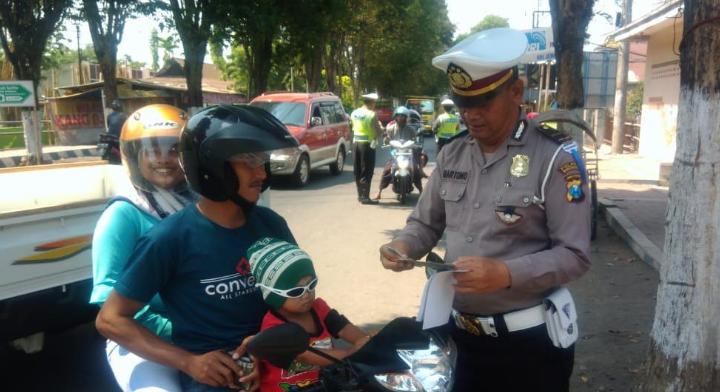 Satlantas Polres Bondowodoso Gelar Operasi Zebra Semeru 2019