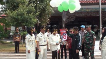 Meriahkan Harjad 489 Pamekasan, Wabup Raja’e Buka Lomba Paskibra Pasukan 8