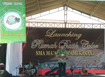 Bupati Baddrut Launching Rumah Batik Kolor SMA Ma’arif 1 Pamekasan