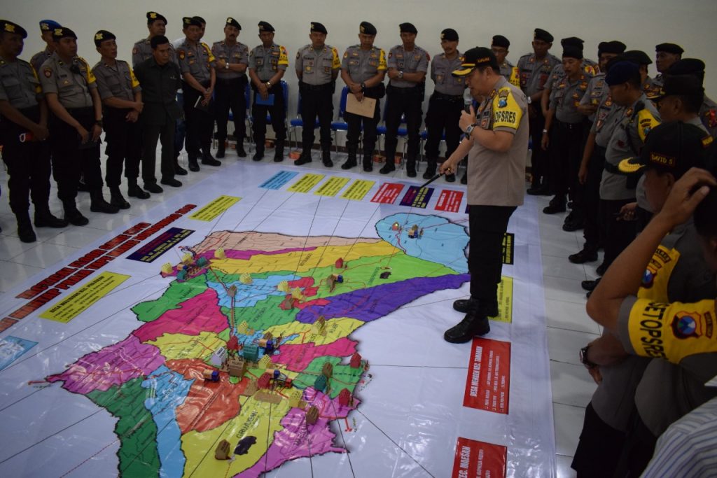Untuk Memantapkan Pengamanan Pilkades Serentak 2019, Polres Gelar TFG