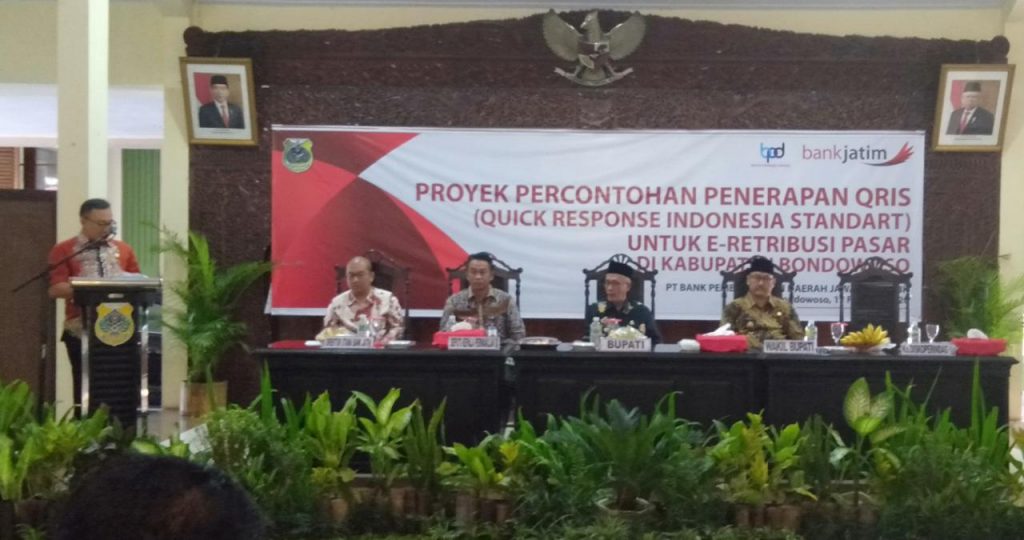 Proyek Percontohan Penerapan QRIS Untuk E-Retrebusi Pasar Bondowoso