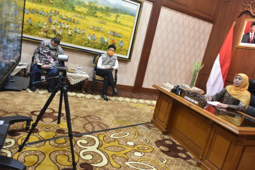 Lakukan Video Conference dengan Presiden, Gubernur Upayakan Percepatan Pencegahan Covid-19