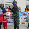 21 Ringankan Beban Warga Terdampak Covid 19 Lanal Nunukan Bagikan Sembako.1