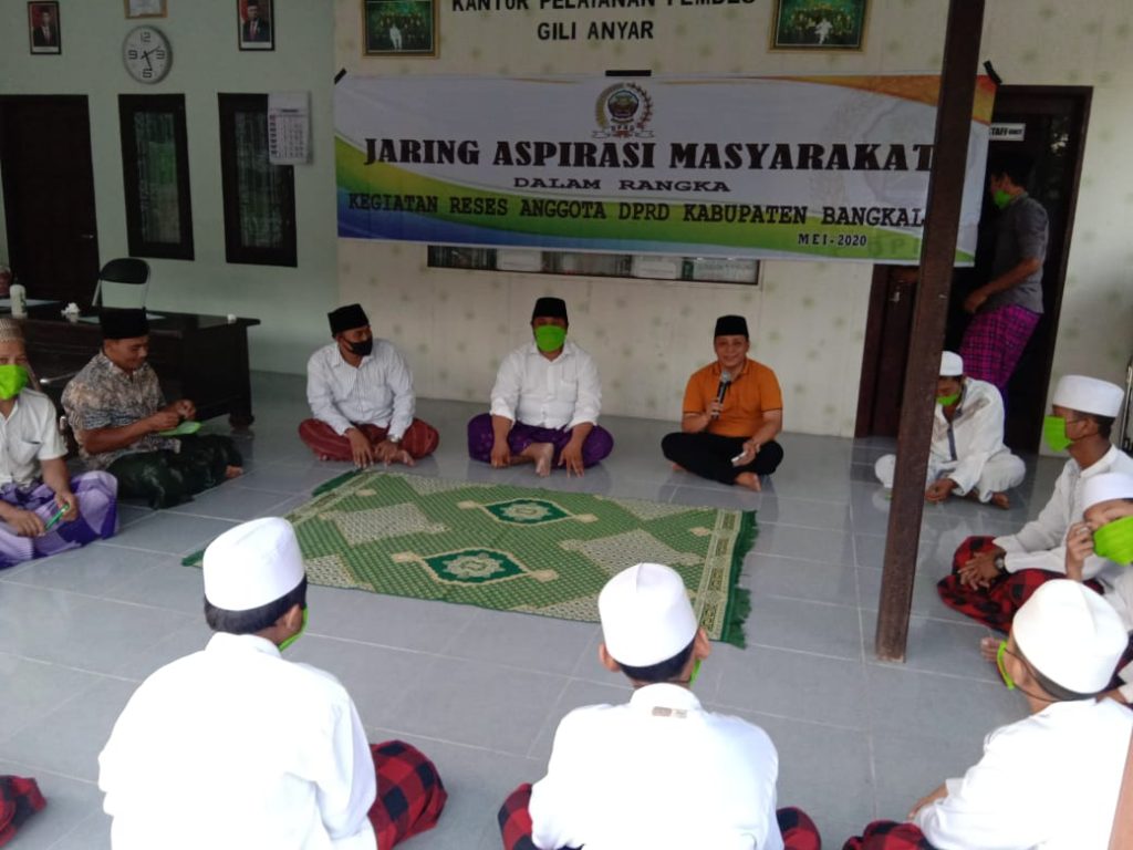 Reses, Anggota DPRD Bangkalan Ajak Warga Rajin Cuci Tangan