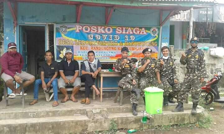 Cegah Penyebaran Covid-19, Banser Satkoryon Randuagung Perketat Penjagaan di Pos Jaga 3 received 237295554233792