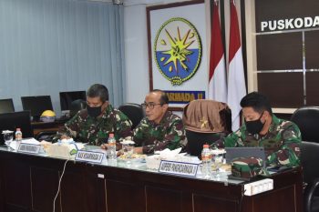 Kasarmada II Hadiri Rapat Bersama Asrena Kasal Lewat Vicon Bahas Validasi Organisasi