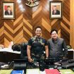 Kepala Staf TNI Angkatan Darat Jenderal Andika Perkasa PhD bersama Komandan Satgas Anticovid 19 Korps Yudha Putra Zulfikar Fuad