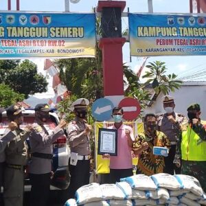 Kampung Tangguh Semeru Tertib Berlalulintas di Bondowoso Raih Juara II Tingkat Jatim