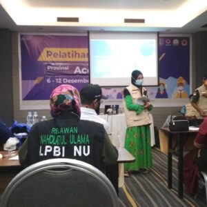 Puluhan Anggota LPBI NU Aceh Ikut Pelatihan Relawan Covid-19