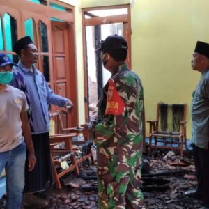 Kebakaran Rumah di Desa Pancor Kecamatan Gayam, Uang Rp 110 Juta Ikut Ludes
