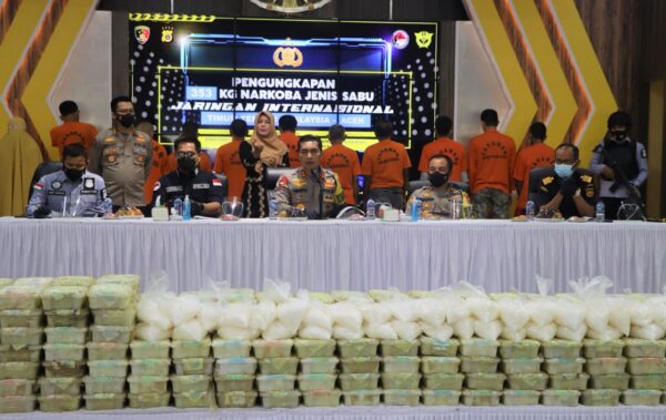 Sebanyak 353 Kg Narkotika Jaringan Internasional Diungkap Polda Aceh