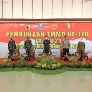 TMMD ke 110 di Bojonegoro Dibuka Forkopimda Jatim