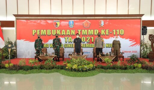 TMMD ke 110 di Bojonegoro Dibuka Forkopimda Jatim