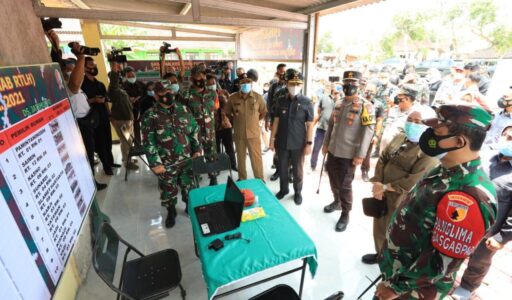 Selain Tinjau Pelaksanaan TMMD ke-110, Forkopimda Jatim Cek PPKM Mikro di Bojonegoro