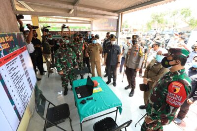 Selain Tinjau Pelaksanaan TMMD ke-110, Forkopimda Jatim Cek PPKM Mikro di Bojonegoro 1 Selain Tinjau Pelaksanaan TMMD ke-110, Forkopimda Jatim Cek PPKM Mikro di Bojonegoro