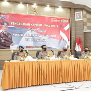 Pengarahan TWT di Polres Magetan, Kapolda Jatim: Pekerjaan Baik, Hasil Pasti Baik