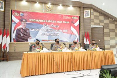 Pengarahan TWT di Polres Magetan, Kapolda Jatim: Pekerjaan Baik, Hasil Pasti Baik