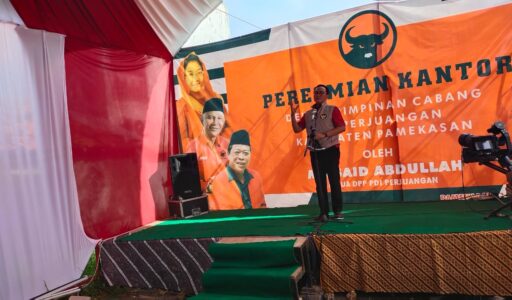 Bupati Baddrut Tamam Hadiri Peresmian Kantor DPC PDI Perjuangan Pamekasan