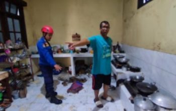 Tabung Gas LPG di Trenggalek Meledak Tiga Orang Alami Luka Bakar Serius