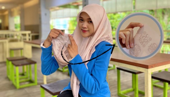 Dobrak Pasar Fashion, Kader PMII Al-Farabi Ciptakan Hijab Barcode Pertama di Indonesia