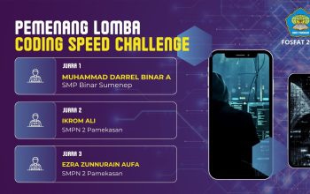 Siswa SMP Binar Sumenep Juara 1 Coding Speed Challenge FOSFAT 2026, Ketua Yayasan : Bukti Generasi Digital Daerah Siap Bersaing