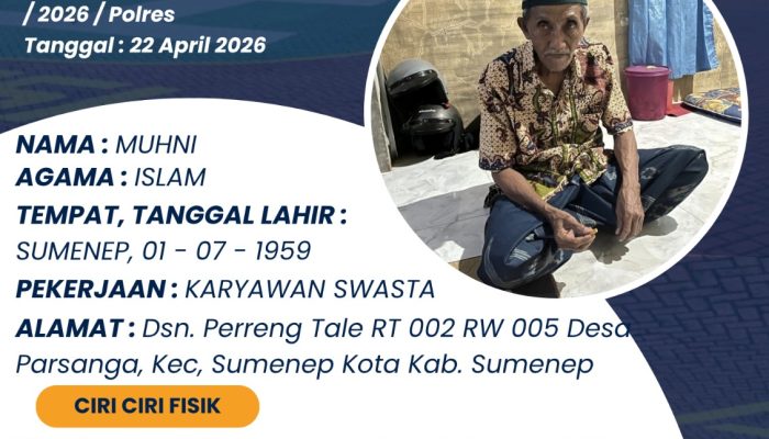 Polres Sumenep Terbitkan Informasi Orang Hilang, Warga Diminta Bantu Pencarian