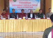 Camat Pogalan Lantik Pj Kepala Desa Ngulanwetan, Tekankan Inovasi dan Ketahanan Pangan