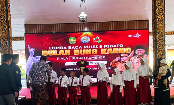 IWO Sumenep, Resmi Buka Lomba Pidato Bung Karno di Pendopo Agung Keraton Sumenep