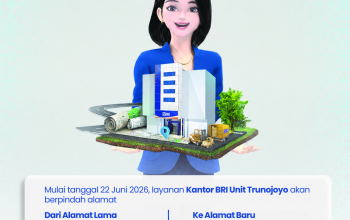 Mulai tanggal 22 Juni 2026, Layanan Kantor BRI Unit Trunojoyo Berpindah Alamat di Depan Pasar Panempan 7 Mulai tanggal 22 Juni 2026, Layanan Kantor BRI Unit Trunojoyo Berpindah Alamat di Depan Pasar Panempan