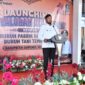 Bupati Sumenep Achmad Fauzi Wongsojudo saat membuka Launching BLT DBHCHT