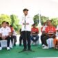 Bupati Achmad Fauzi Wongsojudo saat membuka Kejurprov Voli Pantai U-17 di Gor A. Yani