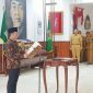 Bupati Trenggalek Mochamad Nur Arifin saat melakukan pengambilan sumpah jabatan Pj Sekretaris Daerah Trenggalek 