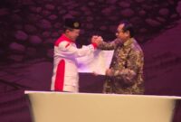 Ketua Umum ABPEDNAS (kiri) bersama Ketua Umum SMSI, Firdaus usai menandatangani kerjasama