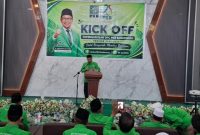 Ketua PKB Bondowoso, H. Ahmad Dafir saat sambutan