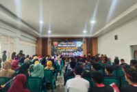 Markas Yonif TP 931/Ksatria Jokotole, saat memberikan arahan kepada peserta MPLS Dikemas Lewat Edukasi Bela Negara dan Ketahanan Pangan Binar Junior High Scool