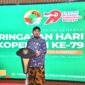 Bupati Sumenep Achmad Fauzi Wongsojudo dalam acara tasyakuran Hari Koperasi Nasional ke-79 di Pendopo Agung