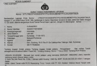 Bukti STTPL Polresta Sumenep