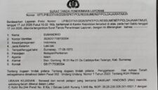 Bukti STTPL Polresta Sumenep